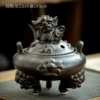 Bronze black suanni plate incense burner [including fireproof cotton]
