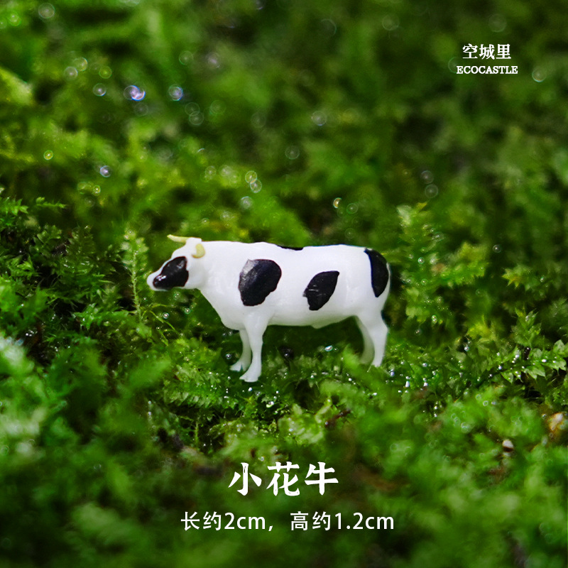 Adornos de micro - paisaje de conejo "en la ciudad vacía" materiales de bricolaje envueltos en macetas de carne decoradas peceras decoradas con adornos de paisaje
