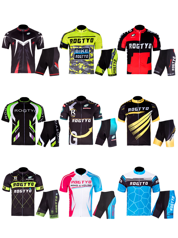traje de ciclismo conjunto de verano mangas cortas pantalones cortos hombres y mujeres carretera de montaña ropa de ciclismo secado rápido uniforme de equipo de ciclismo