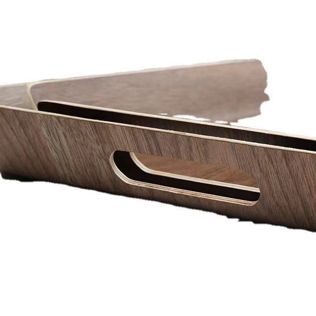 Paleta de pan comercial de madera para hornear bandeja de exhibición rectangular para pastel de panadería bandeja de comedor