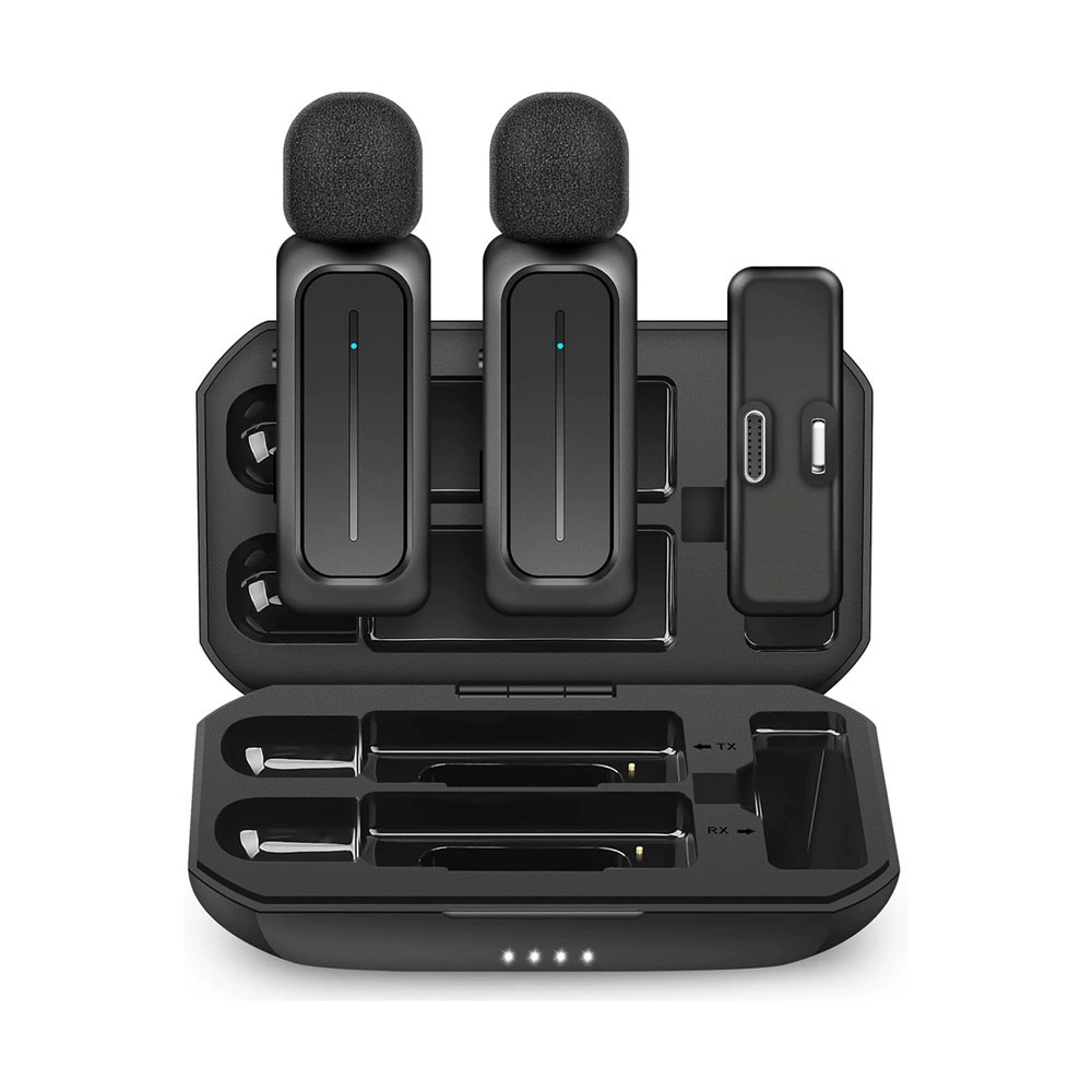 Популярный беспроводной петличный микрофон K1K8K9, одноканальный, с шумоподавлением, для мобильных телефонов, для прямых трансляций, полный комплект для стриминга