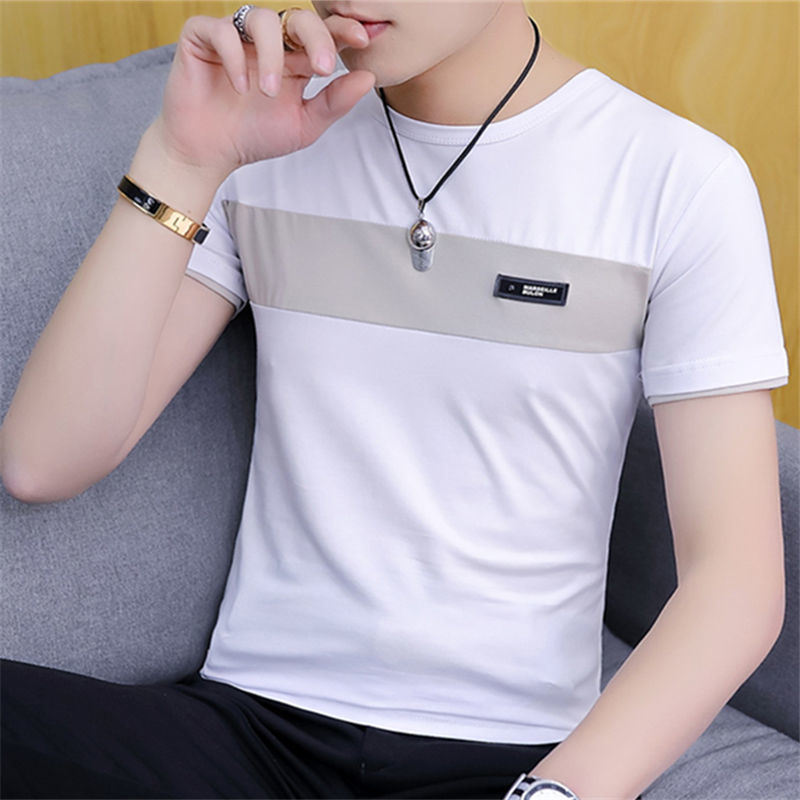 2025男士短袖T恤夏季男装上衣半袖夏装打底衫青少年体恤潮流衣服