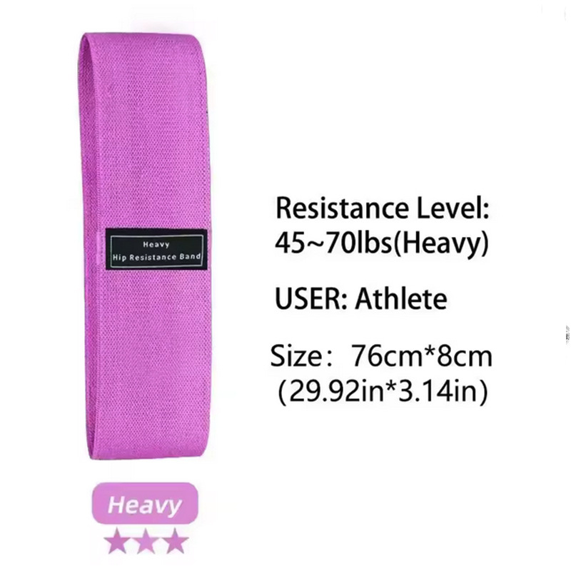 Cinturón de tracción de yoga transfronterizo, anillo de cadera de algodón de poliéster, cinturón de resistencia de elevación de cadera en cuclillas, conjunto de anillo elástico de fitness tejido en stock
