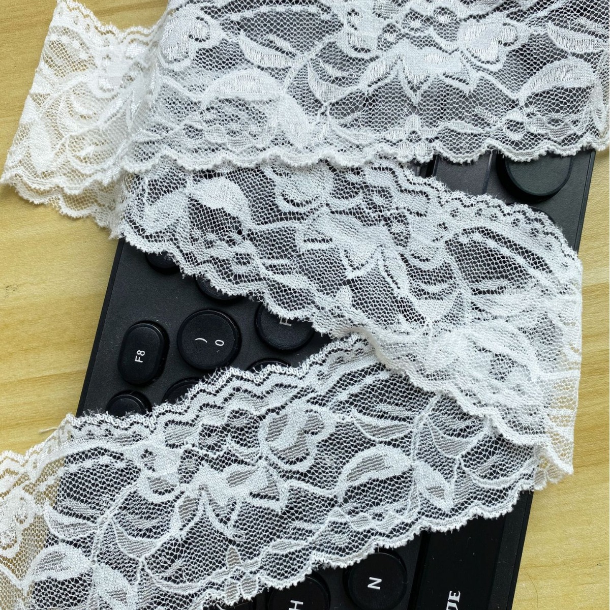 D-28双边花朵弹力柔软蕾丝花边DIY服装辅料6厘米