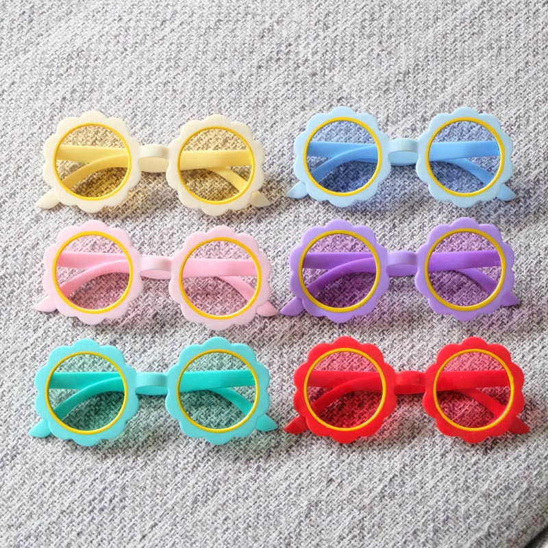 Retro rainbow sunglasses solar-powered