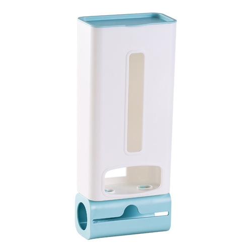 Wholesale Kitchen No-Hole Wall-Mounted Trash Bag Organizer Multifunctional Large Supermarket Plastic Bag Storage Rack
