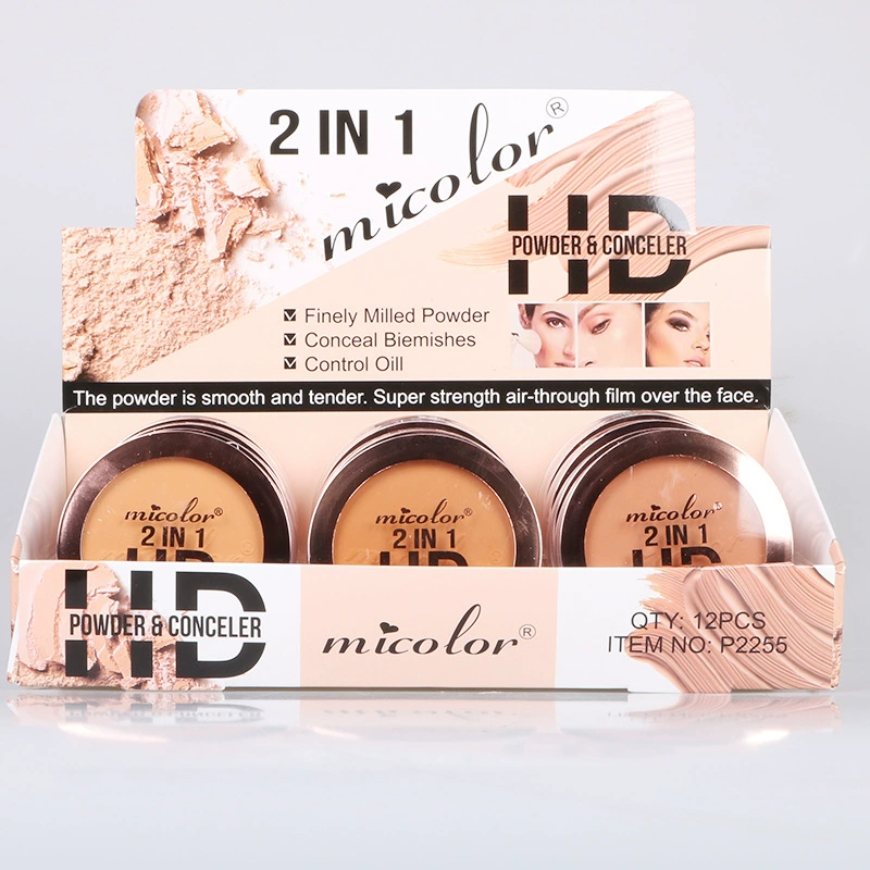 Трансграничная поставка двухслойной BB-крема пудры Micolor на воздушной подушке, долговечной консилера для макияжа «два в одном»