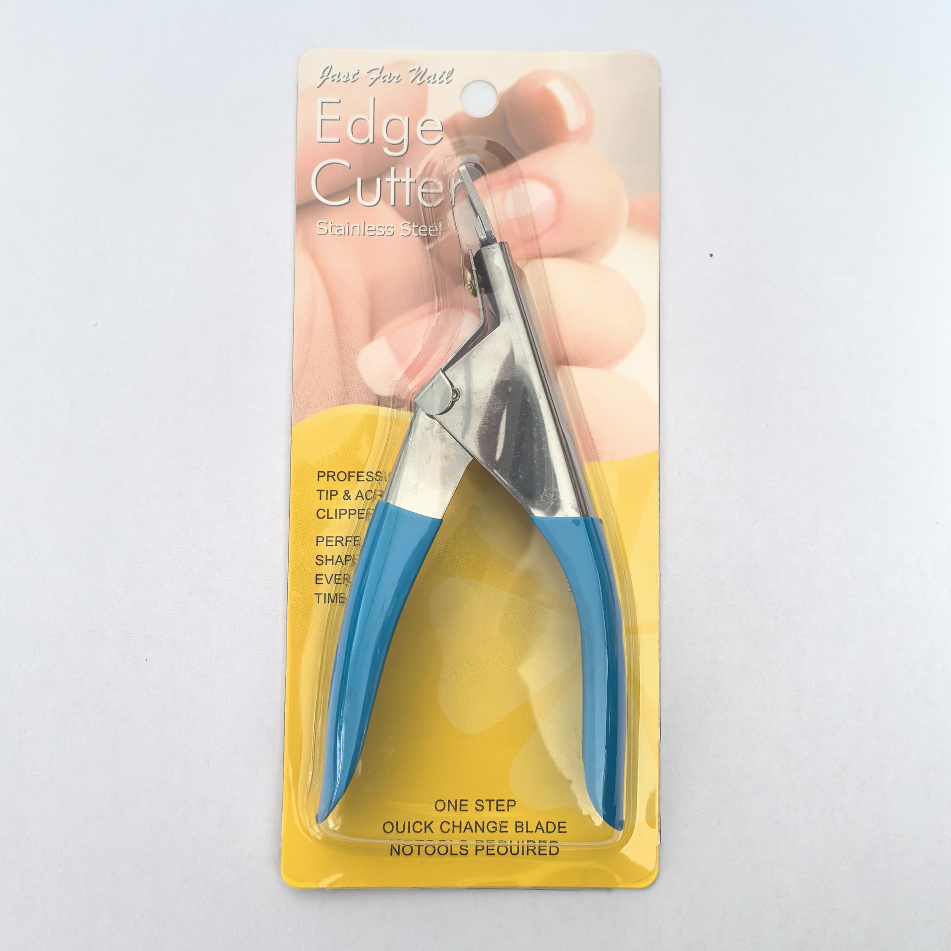 Cortaúñas Tipo U de Plástico y Acero Inoxidable, Boca Plana, para Manicura