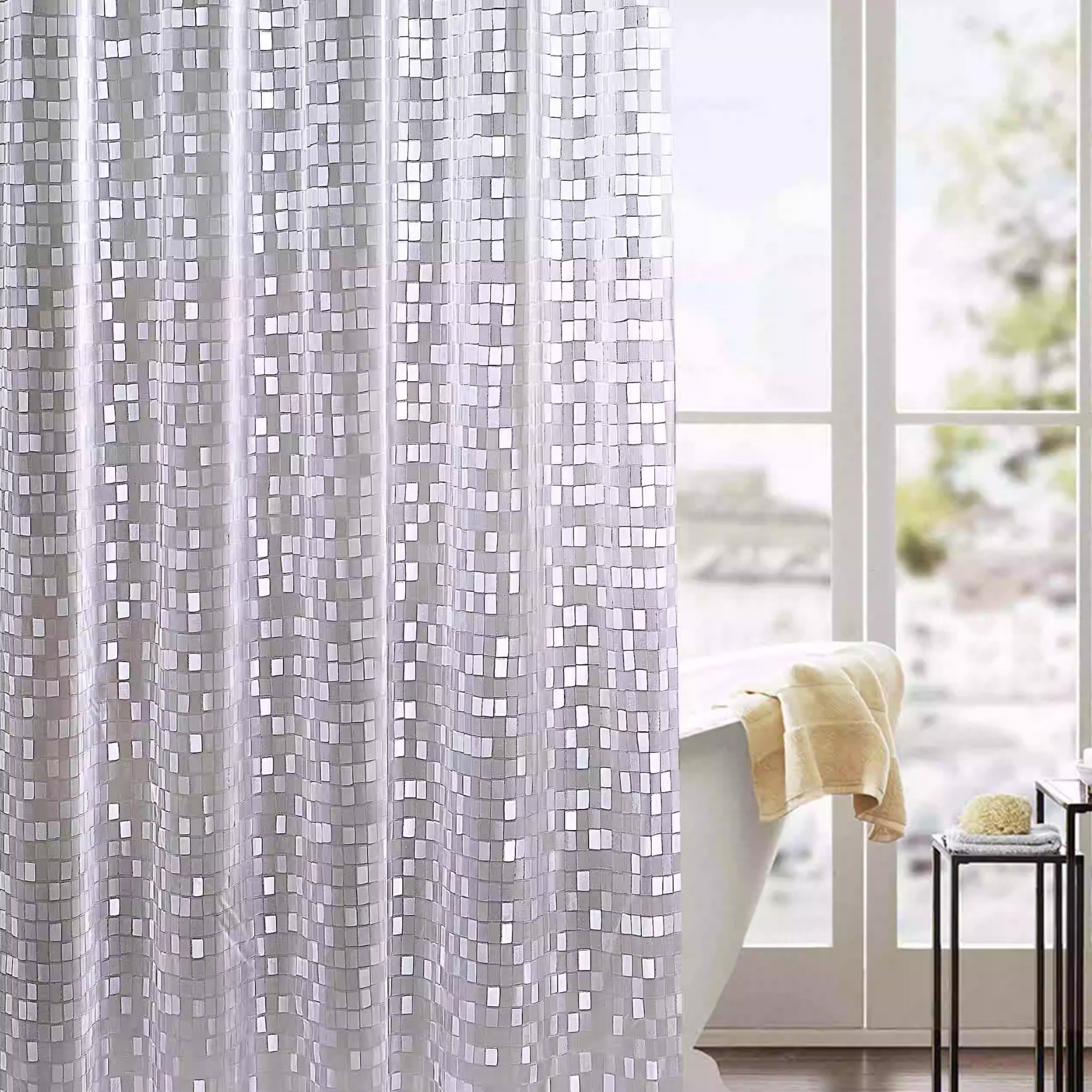 Amazon 3d cortina de baño PVC impermeable cortina de baño cortina de adoquines cortina de puerta de baño spot al por mayor