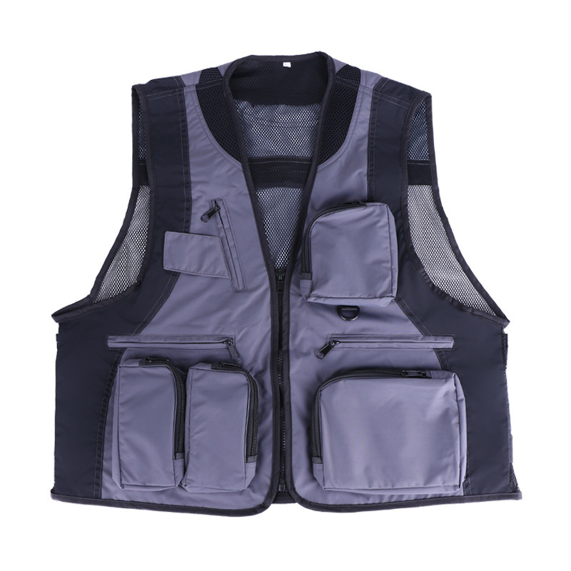 Campamento de verano chaleco al aire libre impermeable ropa de niños para adultos de bolsillo caballo chaleco de fotografía ropa de trabajo chaleco personalizado