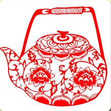 厂家直供中蔚县剪纸宣纸窗花装饰画手工青花瓷国粹国风装饰镂空