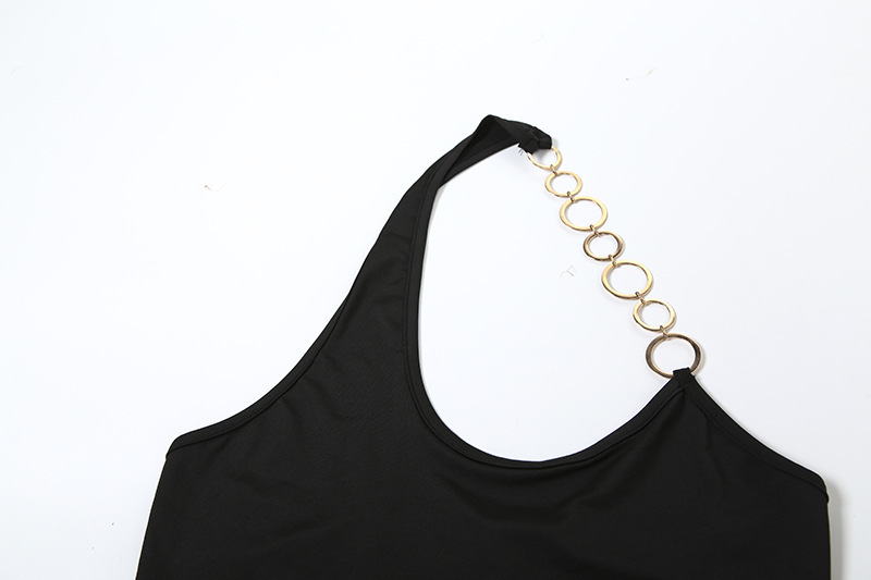 Summer Sexy Backless Halter Top High Waist Hip Wrapped Skirt Set Women