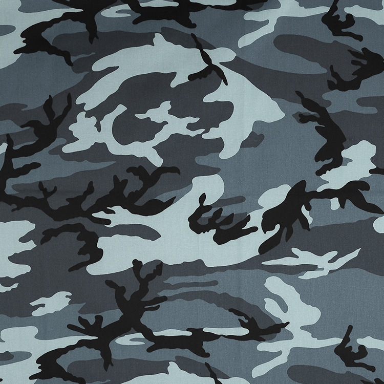 Fabricante mayorista de camuflaje de algodón azul de camuflaje de tela de twill image 5