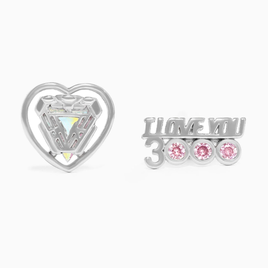 Holiday, Street Occasion Copper Material Letter, Heart Shape Pattern All Seasons Season 1 Pair Copper Letter Heart Shape Ear Studs