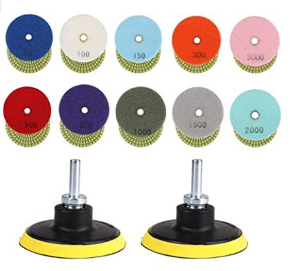 4寸金刚石水磨片 石英石材抛光片 大理石软磨片翻新片 玉石打磨片