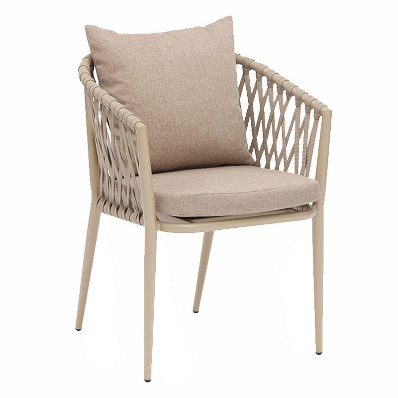 Mesa y silla de madera de plástico al aire libre balcón jardín al aire libre patio ocio al aire libre combinación moderna simple mesa y silla de aleación de aluminio