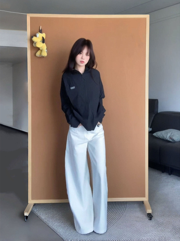 白色立领防晒衣女款夏季2025新款夏天薄款防晒服外套宽松长袖上衣|undefined
