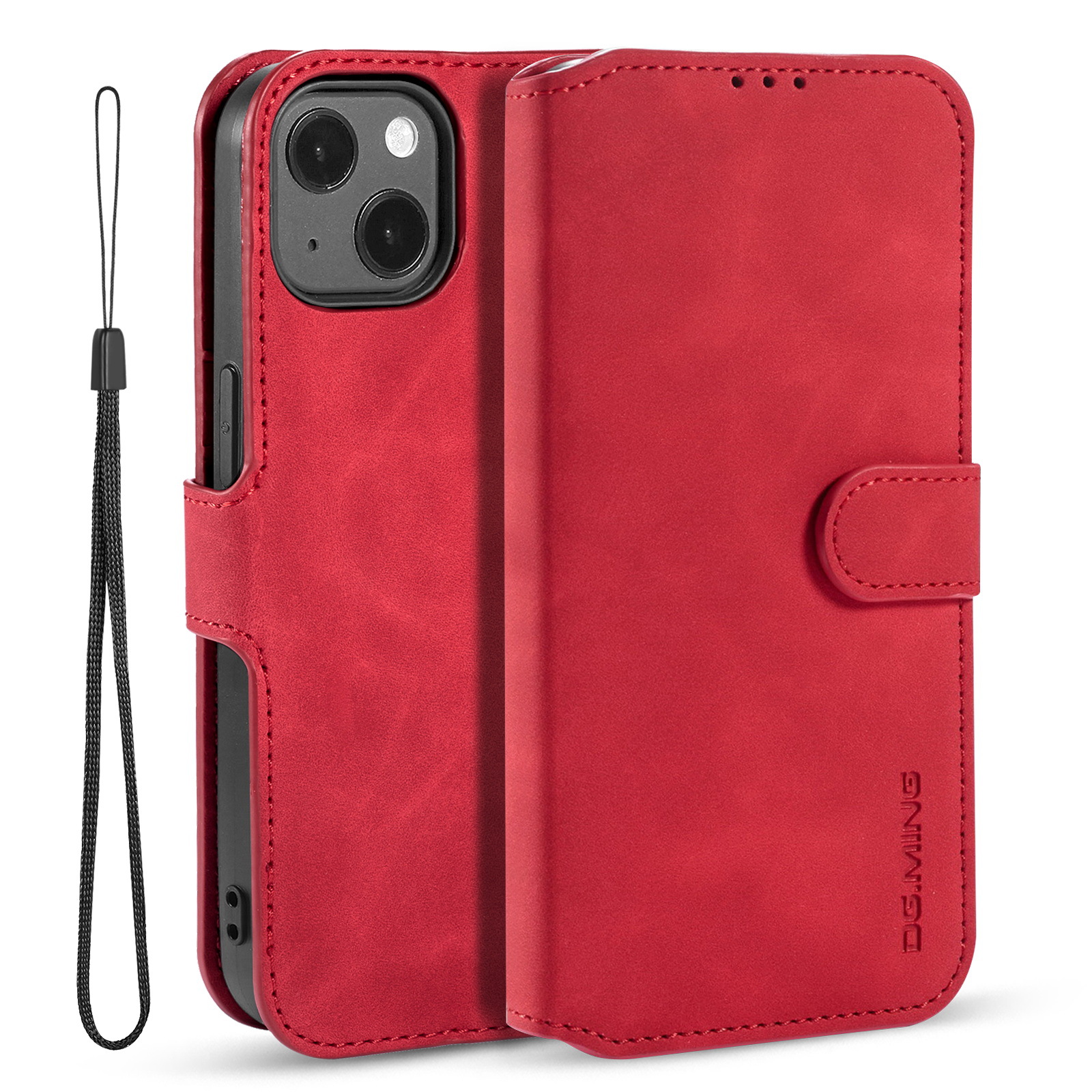 Retro Leather Wallet Phone Case For Iphone 14 And Iphone 13_voghion.com