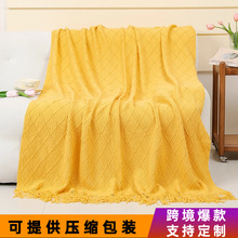 办公室午睡毯夏季ins沙发空调旅行披肩针织毯子床上休闲轻奢睡毯