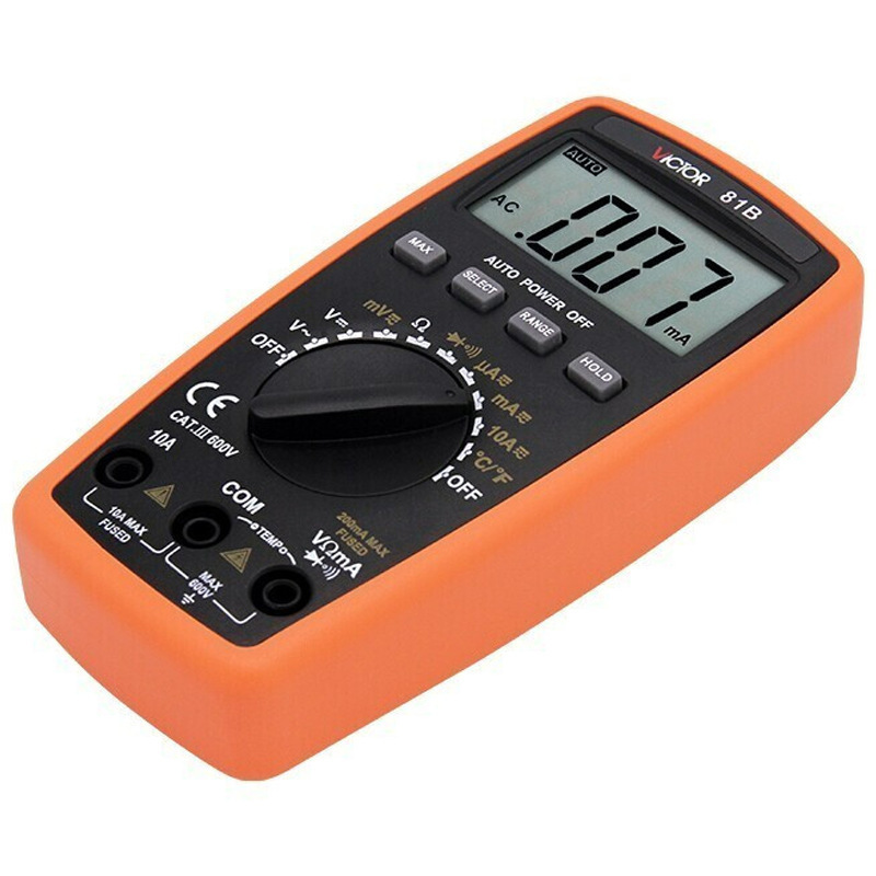 胜利（VICTOR）VC81B 数字万用表 自动量程电动万能表多用表