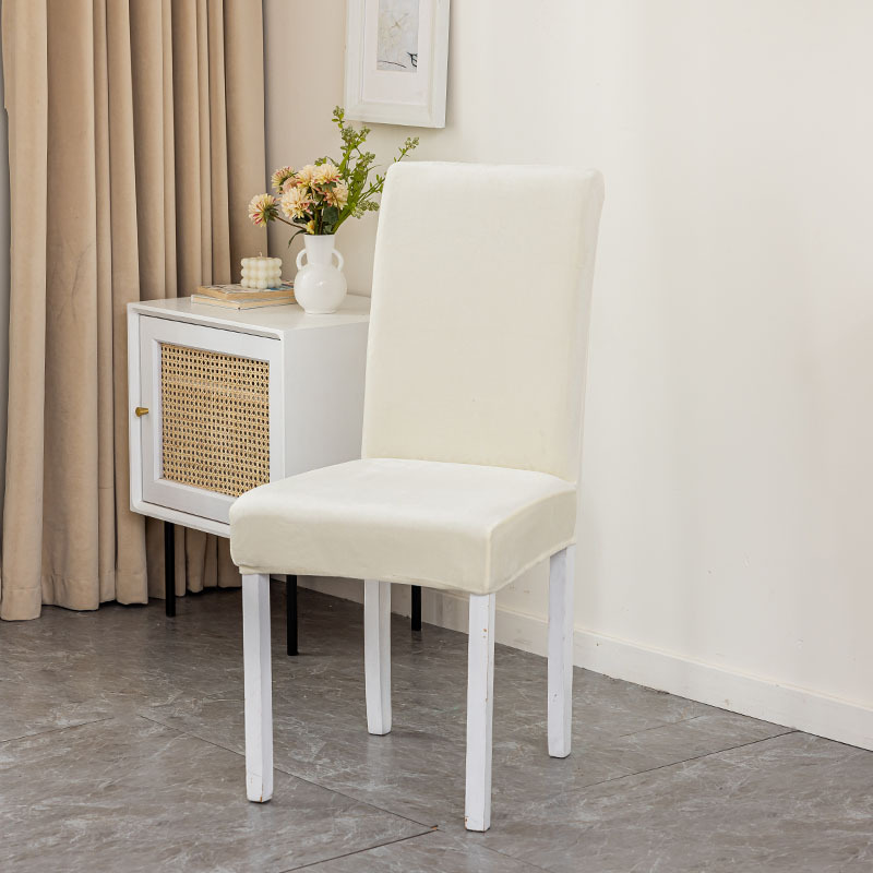 Nuevo producto Silver Fox Velvet Swan Franela Elástico Hogar Hotel Silla ParsonsChair Funda para silla de conferencia Funda para silla