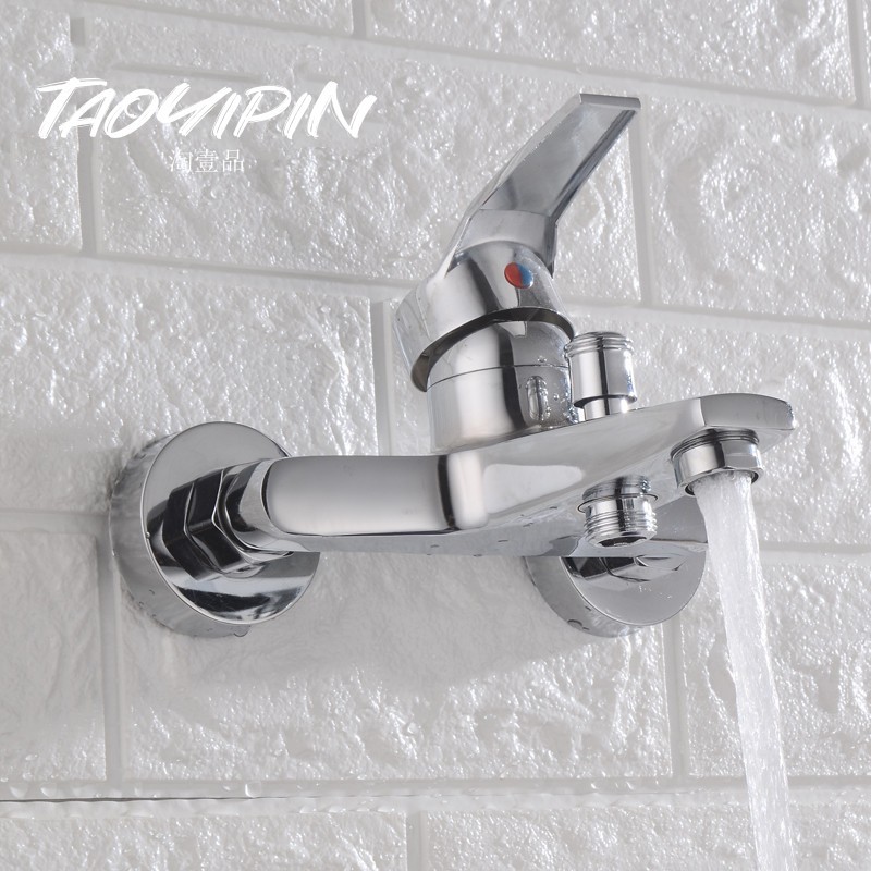 Fabricante al por mayor de cobre IELTS grifo de ducha triple válvula mezcladora oculta bañera ducha fría y caliente grifo de pared