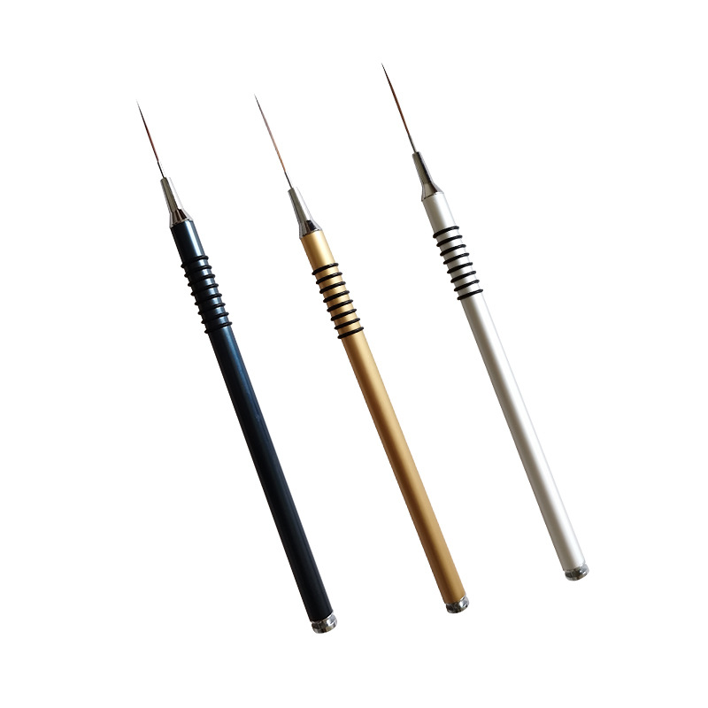 Dibujo pluma pincel de uñas pintura pluma muy fina línea de dibujo marcado esmalte de uñas pegamento pintura gancho pluma talla traje de pluma