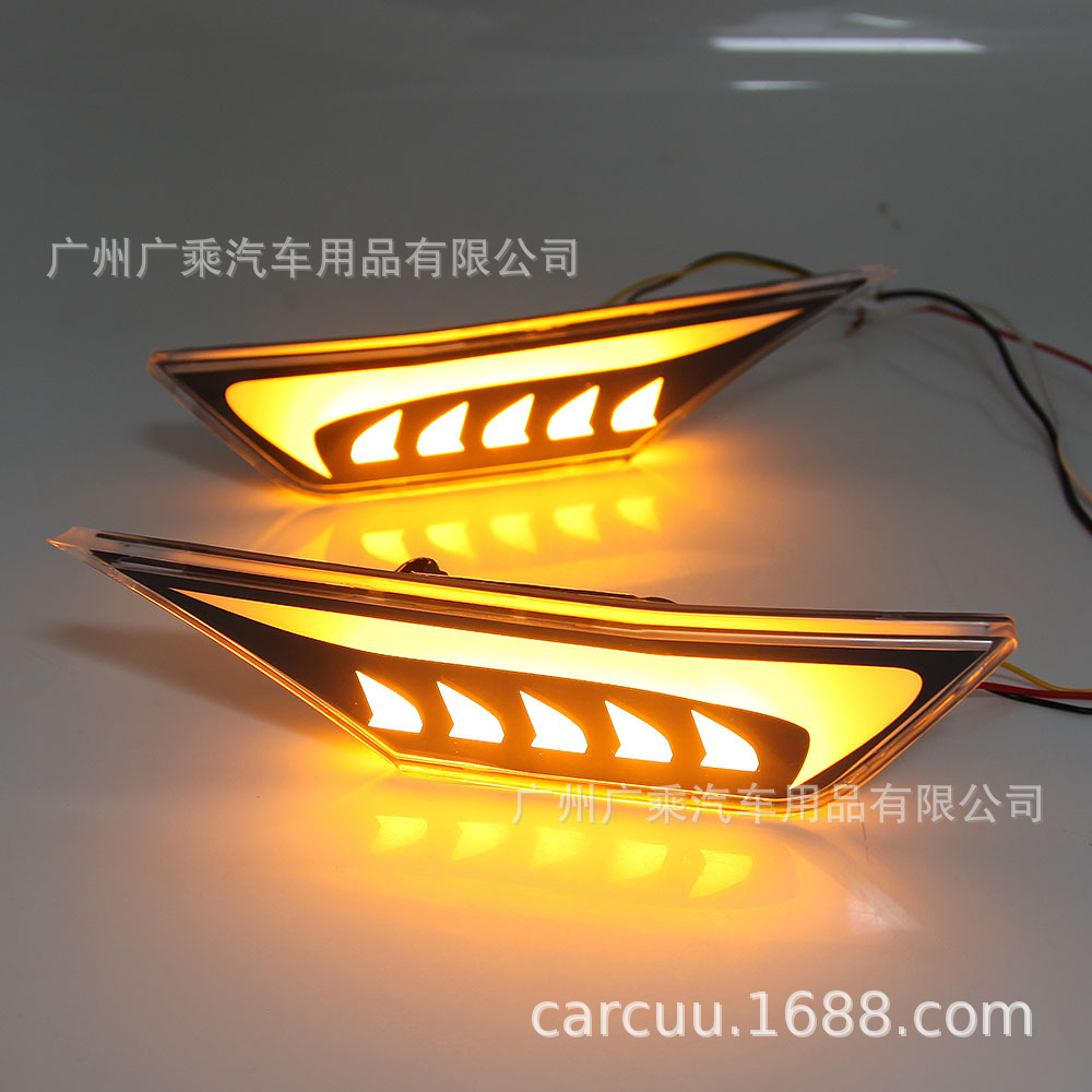 Aplicable a 16-21 luz lateral cívica modificado señal de giro lateral typer guardabarros Luz