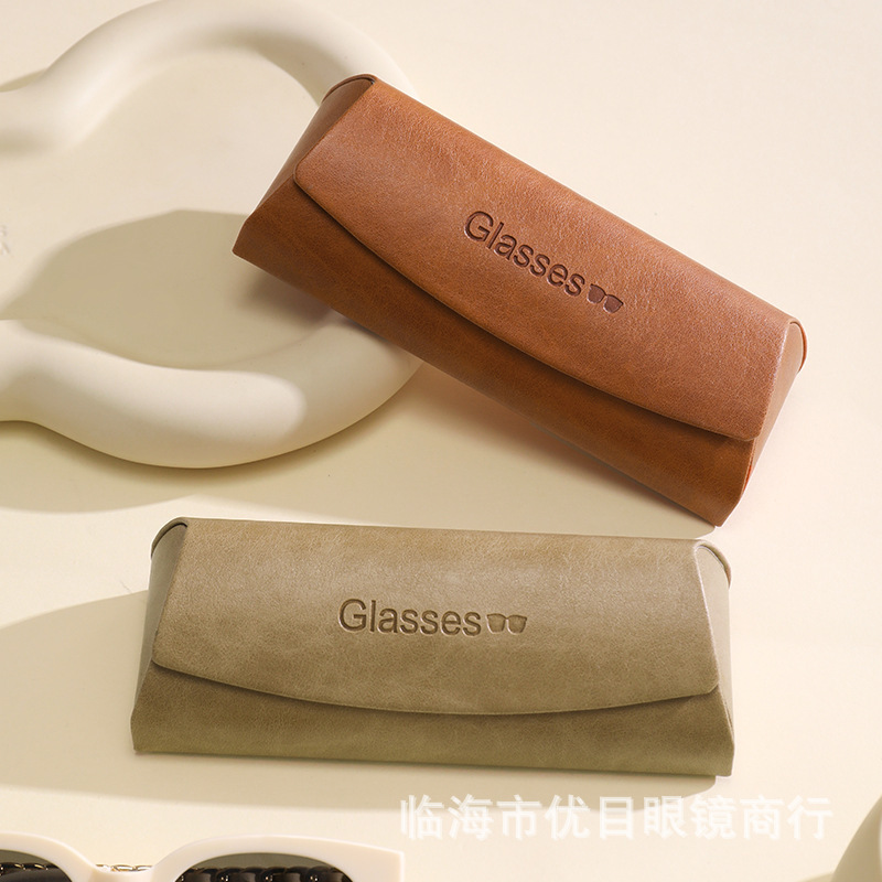 Retro Style Fashionable Versatile Comfortable Myopia Glasses Case with Soft Lining Large Size Can Hold Multiple Styles Wholesale Retro Style Fashionable Versatile Comfortable Myopia Glasses Case with Soft Lining Large Size Can Hold Multiple Styles Wholesale