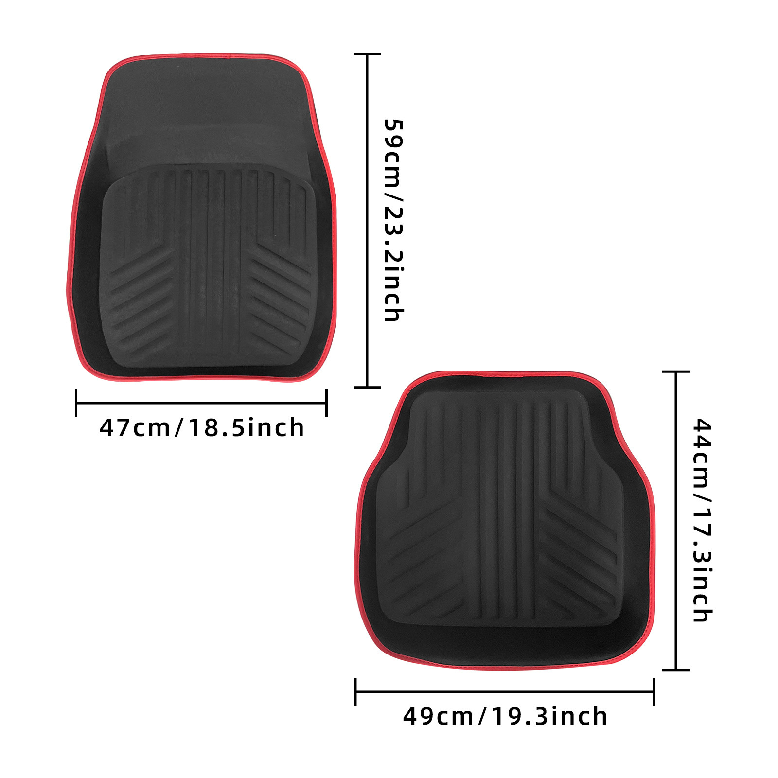 Cross-border bestseller: PVC waterproof and wear-resistant car floor mats, universal four-piece set, driver's side floor mat, car floor mats