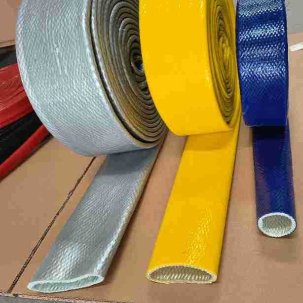 耐高温套管搭扣式直筒式开口式防火管硅胶涂覆玻纤护套管防火套管