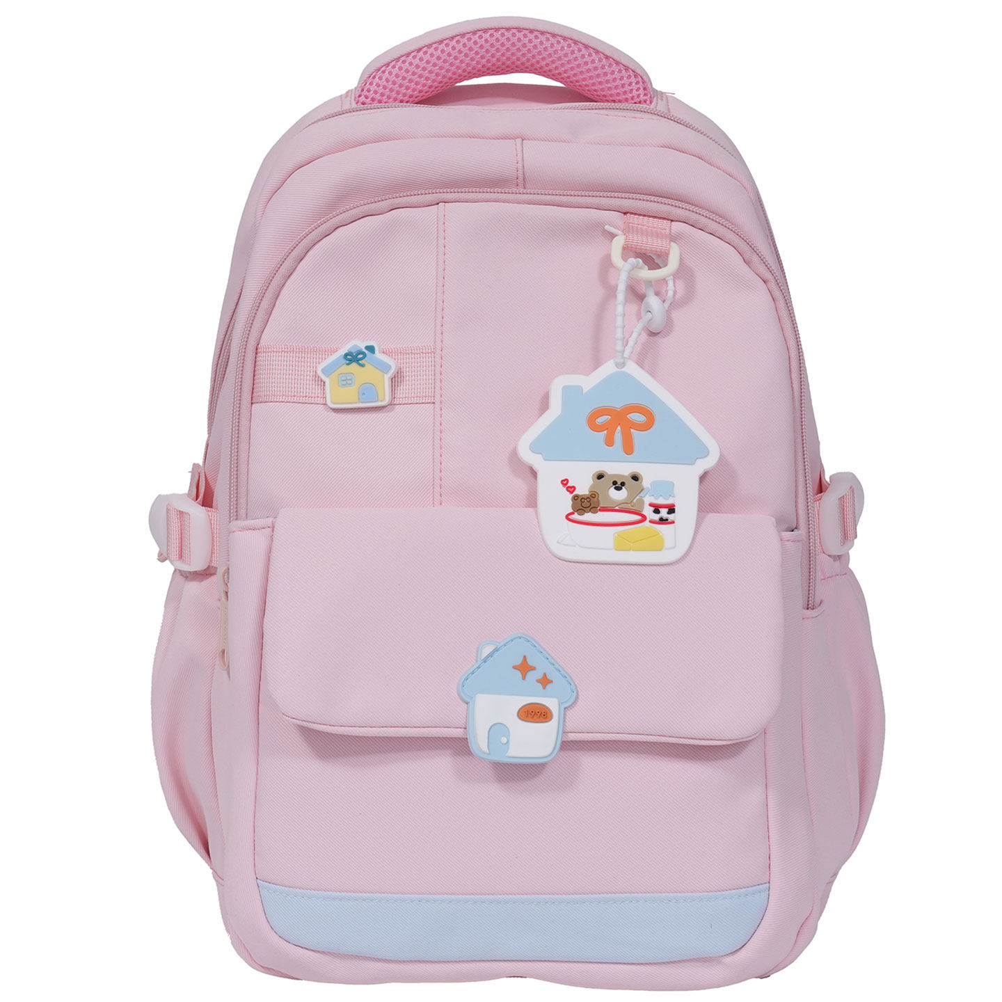 Mochila encantadora mochila japonesa nueva 2026 mochila escolar de gran capacidad estudiante adolescente tarjeta de aprendizaje de viaje a la ventilación