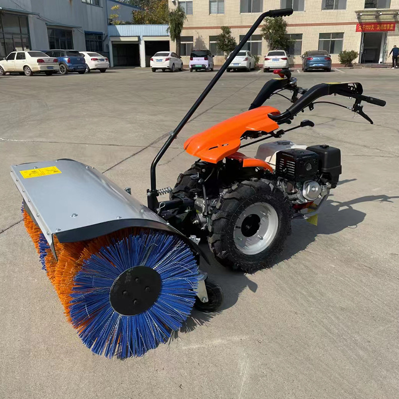 小型汽油手推式扫雪机 道路除雪设备15马力全齿轮扫雪机抛雪机