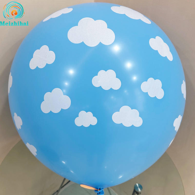 Verano nuevo 12 pulgadas flor de sandía globos de fresa globo de látex fruta modelado de impresión de cinco lados decoración