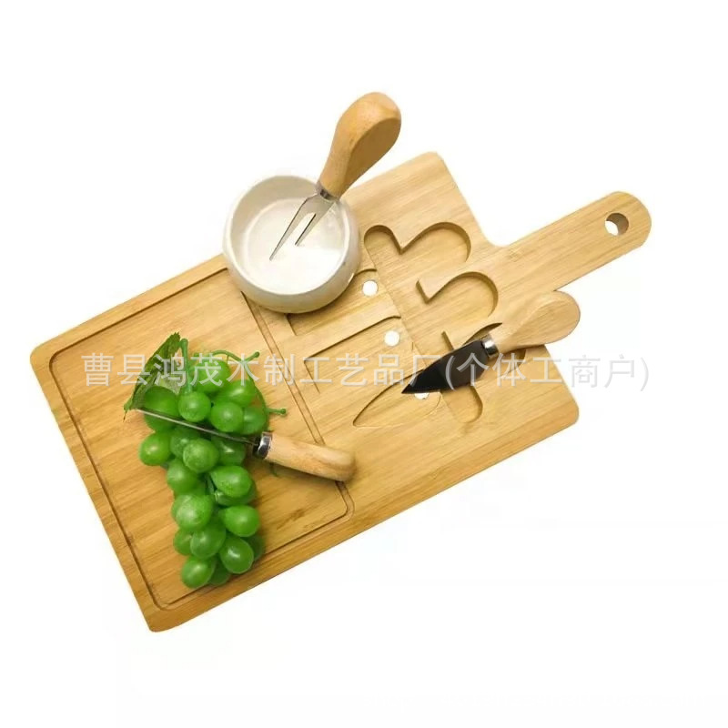 竹制芝士板刀板热销木制面包板披萨板楠竹奶酪板切菜砧板定制批发