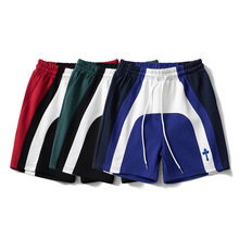 2026潮流拼接撞色短裤男夏季宽松休闲五分篮球裤运动批发夏季速干