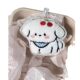 New Cartoon Cherry Puppy Keychain Pendant Red Riding Book Same Style Plush Doll Doll School Bag Hanging Accessories