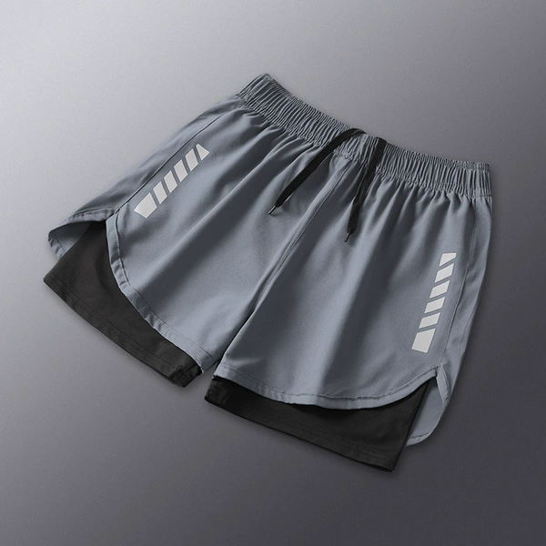 Gray swimming trunks [double layer to prevent embarrassment]