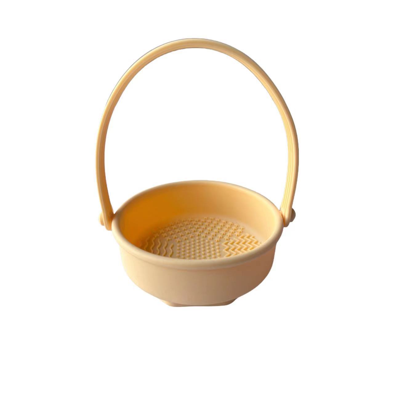 Silicona maquillaje cepillo limpiador polvo puff belleza huevo secado estante esponja cepillo limpieza en seco herramienta de limpieza lavado tazón