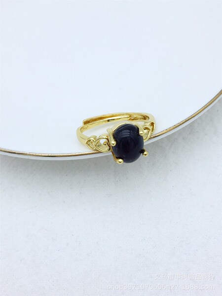 Fashionable copper adjustable ring