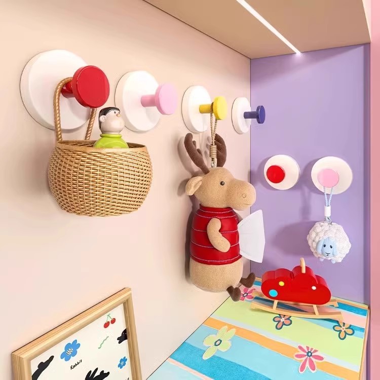 Gancho pegajoso ventosa sin perforaciones y sin marcas colgantes sin perforaciones detrás de la puerta, fuerte soporte de carga para colgar en la pared, gancho de dopamina