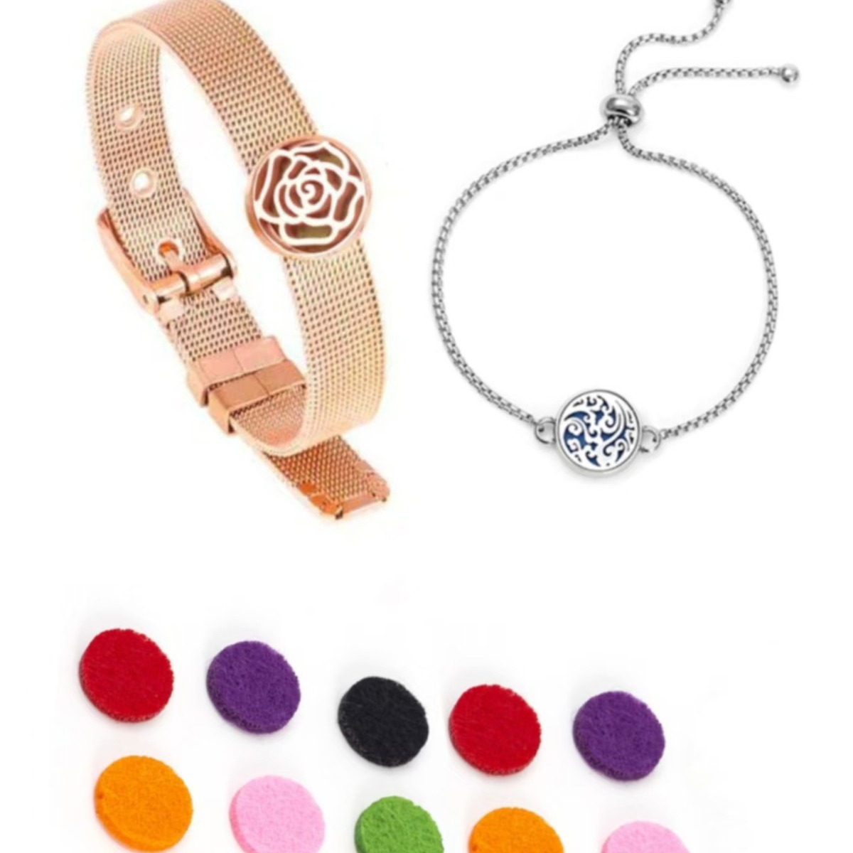 15mm titanium steel screw-on buckle adjustable watch strap bracelet mosquito repellent essential oil buckle bracelet factory direct sale