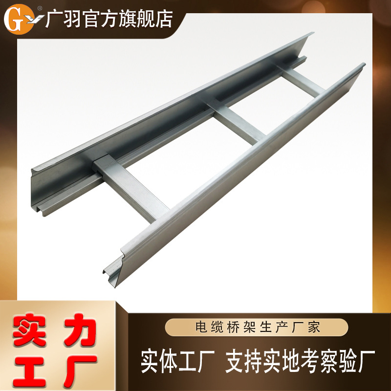 梯式电缆桥架100*100*2mm镀锌热浸锌电缆桥架管廊电缆沟热镀锌桥