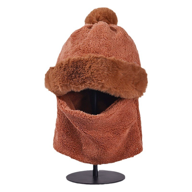 Зимняя шапка с защитой ушей, ветрозащитная уличная Кепка для верховой езды, велосипедная маска в Корейском стиле, интегрированная утолщенная теплая Кепка Baotou с флисовой подкладкой