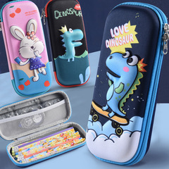 3D three-dimensional stationery box, cartoon multifunctional pencil box, children's day gift for boys and girls, large capacity pencil case wholesale