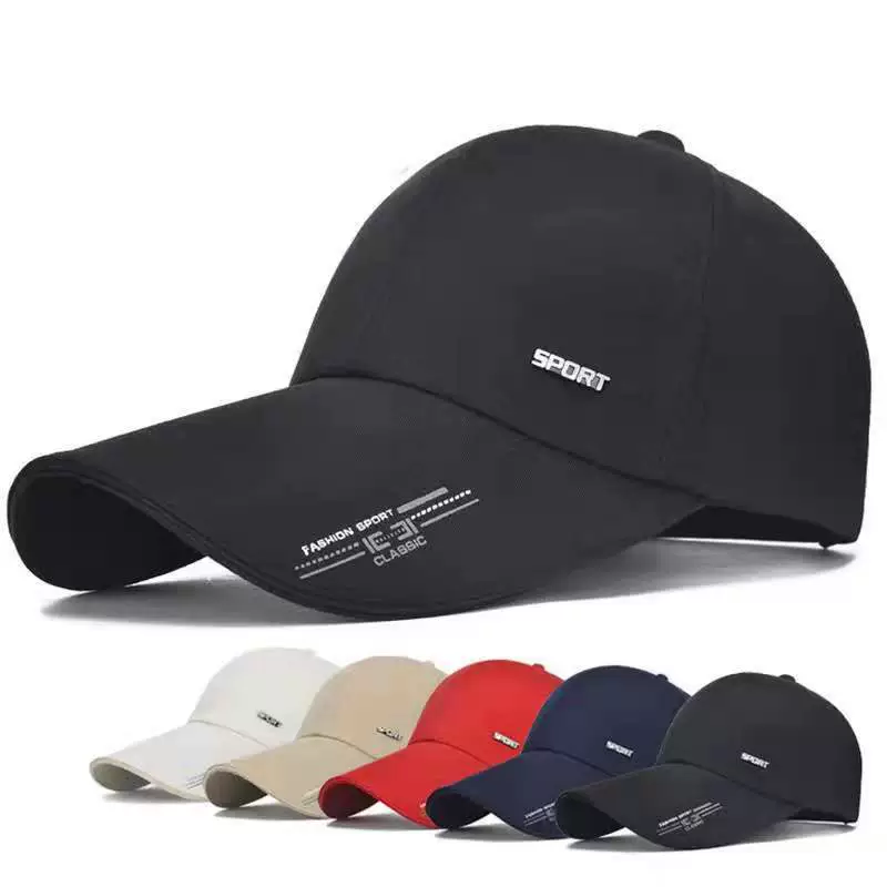 Новая шляпа весна и осень в Корейском стиле бейсболка с длинными полями Уличная Повседневная Солнцезащитная шляпа