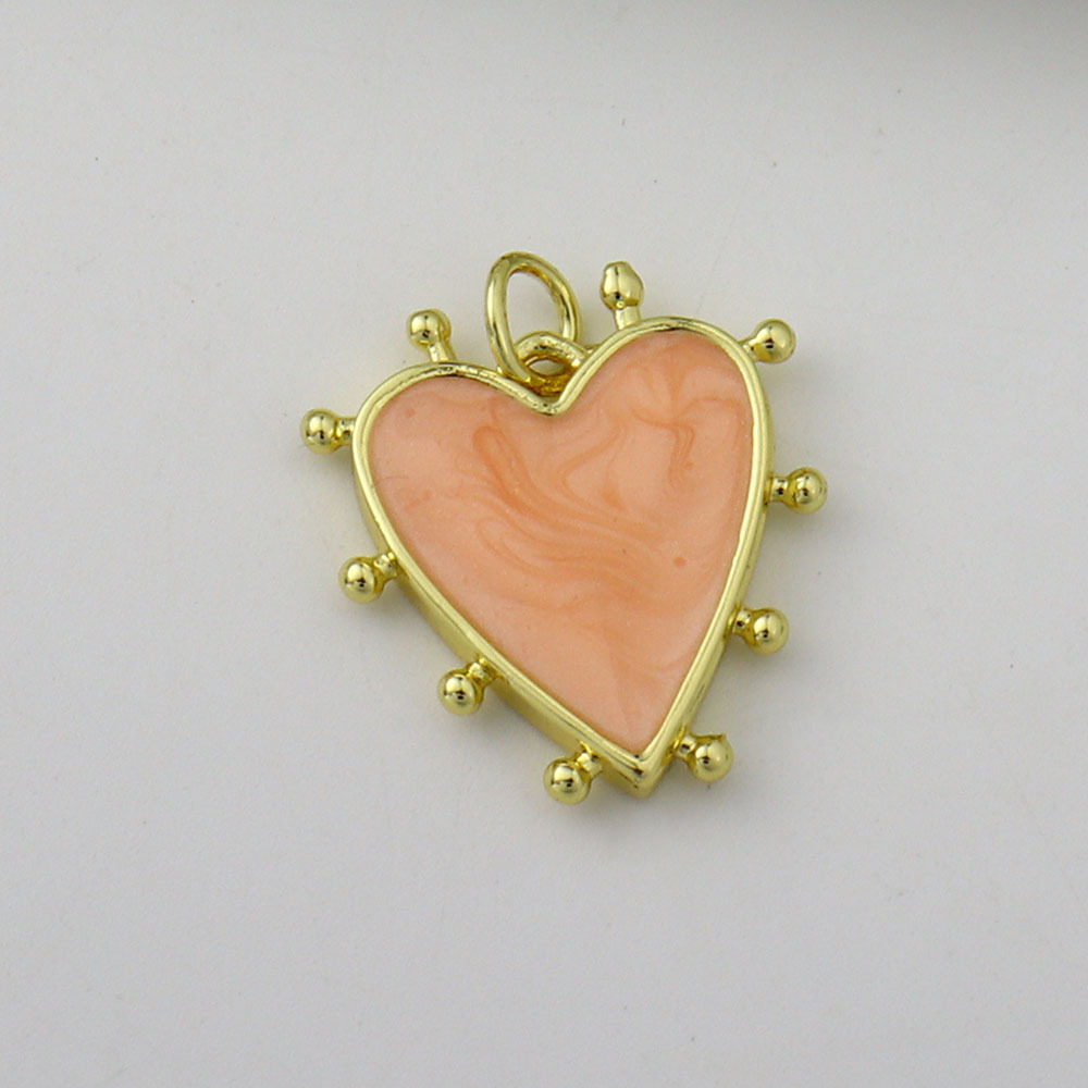 18 * 20mm Jewelry Making Size 1 Piece 18 * 20mm Copper Heart Shape Pendant