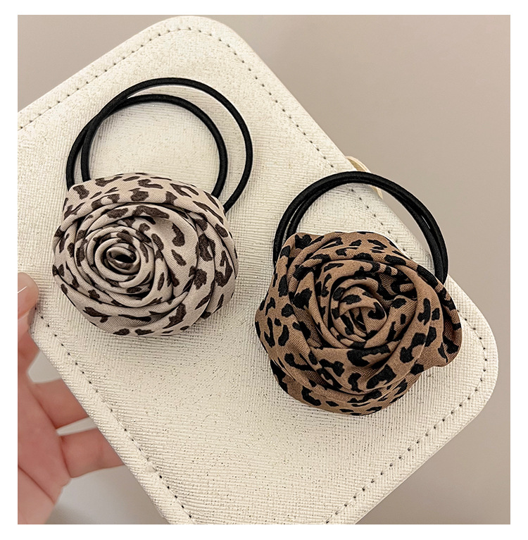 20g Weight Hair Tie Hair Accessories Type 1 Piece Quantity Holiday, Daily Occasion Cloth Material Leopard Pattern All Seasons Season Women's Gender Streetwear Style Streetwear Women's Leopard Cloth Hair Tie 11