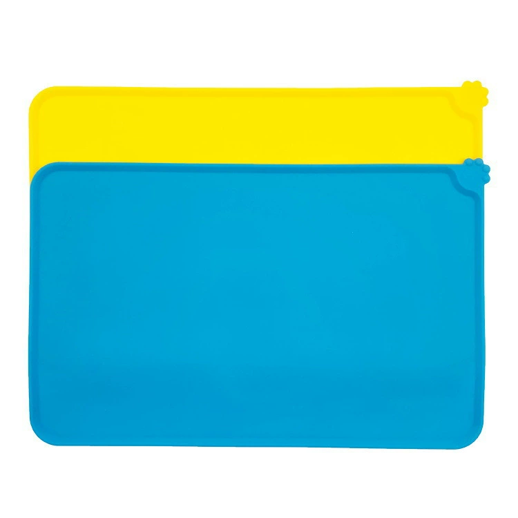 Пищевая силиконовая подушка для домашних животных Квадратная водонепроницаемая нескользящая подушка для пищевых продуктов Кошка собака подушка для домашних животных Кошка подушка для когтей