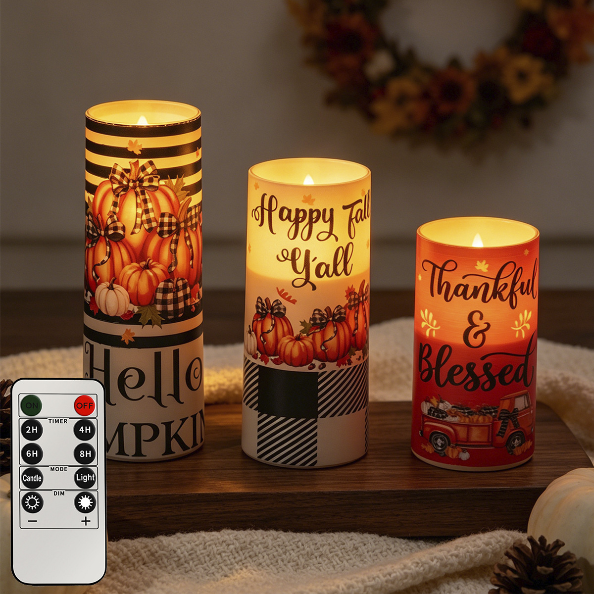 LED velas electrónicas concierto de velas decoración guión matar la luz de la atmósfera luz de la noche de Navidad vela de control remoto